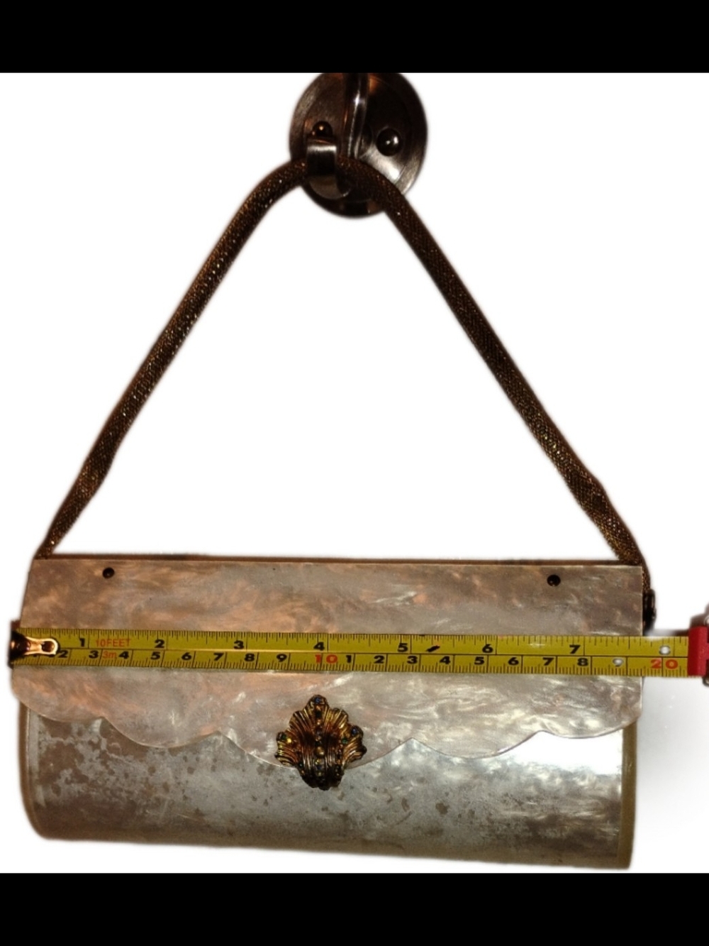 Vintage-1950s Wilardy Lucite Clutch Purse